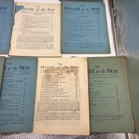 10 Issue Lot The Herald of the Star Magazine 1920s J. Krishnamurti Ojai CA Good