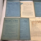 10 Issue Lot The Herald of the Star Magazine 1920s J. Krishnamurti Ojai CA Good