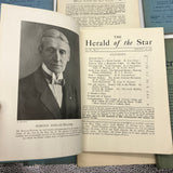 10 Issue Lot The Herald of the Star Magazine 1920s J. Krishnamurti Ojai CA Good