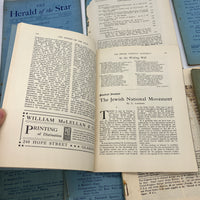 10 Issue Lot The Herald of the Star Magazine 1920s J. Krishnamurti Ojai CA Good