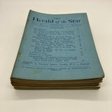 10 Issue Lot The Herald of the Star Magazine 1920s J. Krishnamurti Ojai CA Good