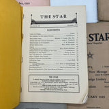 11 Issue Lot The Star International Magazine 1928-29 J Krishnamurti Ojai CA Good