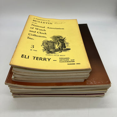 19 Lot NAWCC Bulletin National Association of Watch Clock Collectors 1960 70 80s