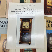 18 Lot NAWCC Bulletin National Association of Watch & Clock Collectors 1990s VG