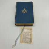 Masonic KJV Bible Temple Illustrated Edition 1951 Holman & Kelchner Cloth Flex Covers