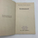 Authentic Report of 25 Talks Given by J. Krishnamurti in Latin America 1936 Good
