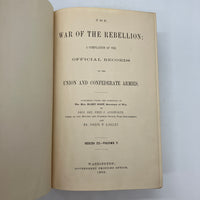 1900 War of Rebellion Official Records Ser. III Vol. V 1865 Union Correspondence
