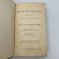 1895 War of Rebellion Official Records Ser I Vol XLVII PT3 Campaign of Carolinas