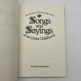 Songs and Sayings of an Ulster Childhood 1983 Alice Kane Edith Fowke HC DJ Good