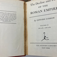 The Decline and Fall of the Roman Empire 3 Vol. Set Edward Gibbon Modern Library