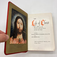 The Life of Christ 1954 John O'Connell & Jex Martin Leather Hardcover Very Good