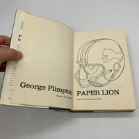 Paper Lion 1966 George Plimpton Detroit Lions Football Memoir Hardcover DJ Good