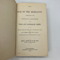 1886 The War of the Rebellion Official Records Series I Vol XVII Part 1 Reports