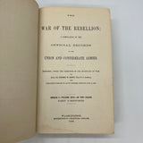 1886 The War of the Rebellion Official Records Series I Vol XVII Part 1 Reports