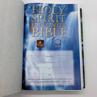 Holy Spirit Encounter Bible New Living Translation (1997) Hardcover DJ Very Good