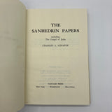 First Edition The Sanhedrin Papers (1973) Charles Schafer Hardcover DJ Good