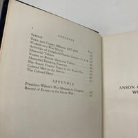 Anson County in the World War 1917-1919 (1929) Wadesboro NC WW1 History HC Good