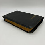 Vintage Collins Clear-Type Press KJV Holy Bible (1953) UK Bonded Leather Good