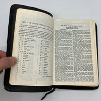 Vintage Collins Clear-Type Press KJV Holy Bible (1953) UK Bonded Leather Good