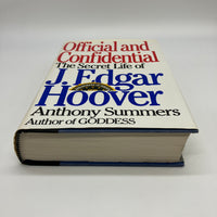 Official and Confidential: The Secret Life of J. Edgar Hoover (1993) Anthony Summers Hardcover Very Good