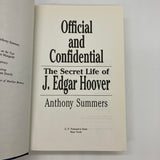 Official and Confidential: The Secret Life of J. Edgar Hoover (1993) Anthony Summers Hardcover Very Good