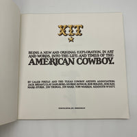 XIT: Life & Times of the American Cowboy 1975 Caleb Pirtle & Texas Cowboy Artists Association PB Good