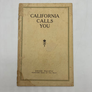 California Calls You 1913 Union Pacific Rail System Travel Guide Paperback Good
