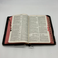 Vintage KJV Bible 1945 Thomas Nelson Bonded Leather Index Red Letter Plates Maps