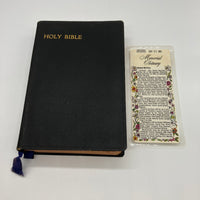 Vintage Collins Clear-Type Press KJV Holy Bible (1958) UK Bonded Leather Good