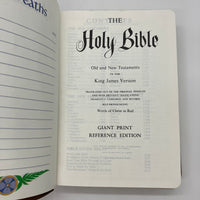 Giant Print Faith Partners Edition KJV Holy Bible Reference Bonded Leather Clean