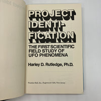 First Edition Project Identification: UFO Scientific Study (1981) Rutledge HC DJ