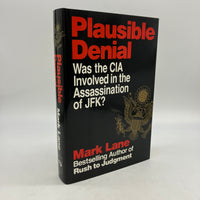 Plausible Denial Was the CIA Involved in JFK Assassination 1991 Mark Lane HC VG