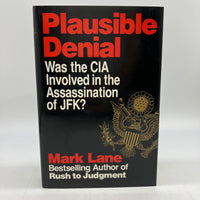 Plausible Denial Was the CIA Involved in JFK Assassination 1991 Mark Lane HC VG