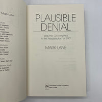 Plausible Denial Was the CIA Involved in JFK Assassination 1991 Mark Lane HC VG