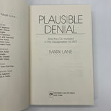 Plausible Denial Was the CIA Involved in JFK Assassination 1991 Mark Lane HC VG