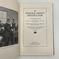 The Finger Print Instructor w Plates (1942) Frederick Kuhne Hardcover Very Good