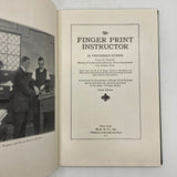 The Finger Print Instructor w Plates (1942) Frederick Kuhne Hardcover Very Good