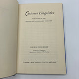 First Edition Cartesian Linguistics 1966 Noam Chomsky Hardcover Dust Jacket Good