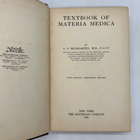 Textbook of Materia Medica 5th Edition (1931) A.S. Blumgarten MD Leather Good