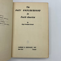 The Nazi Underground in South America (1942) Hugo Artucio Hardcover Very Good