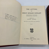 Letters of Percy Bysshe Shelley Vols. 1 & 2 (1914) Roger Ingpen UK HC Set Good