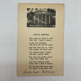 Signed Archibald Rutledge Poem Gentle Meeting Card Paper Ephemera