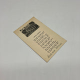 Signed Archibald Rutledge Poem Gentle Meeting Card Paper Ephemera