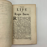 The Cure of Old Age and Preservation of Youth (1683) Roger Bacon w Provenance