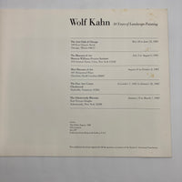 Wolf Kahn: 10 Years of Landscape Painting (1981) Gallery Exhibition Catalog Good