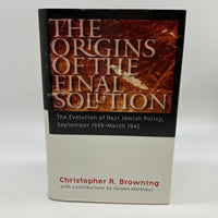 The Origins of the Final Solution (2004) Christopher Browning WW2 Hardcover DJ Very Good