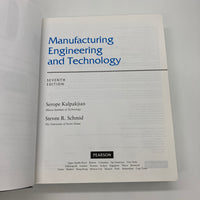 Manufacturing Engineering and Technology 7th Edition (2014) Kalpakjian Schmid VG