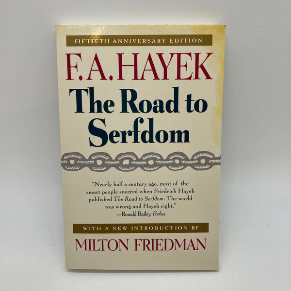 The Road to Serfdom: 50th Anniversary Ed. (1994) F.A. Hayek Paperback Very Good