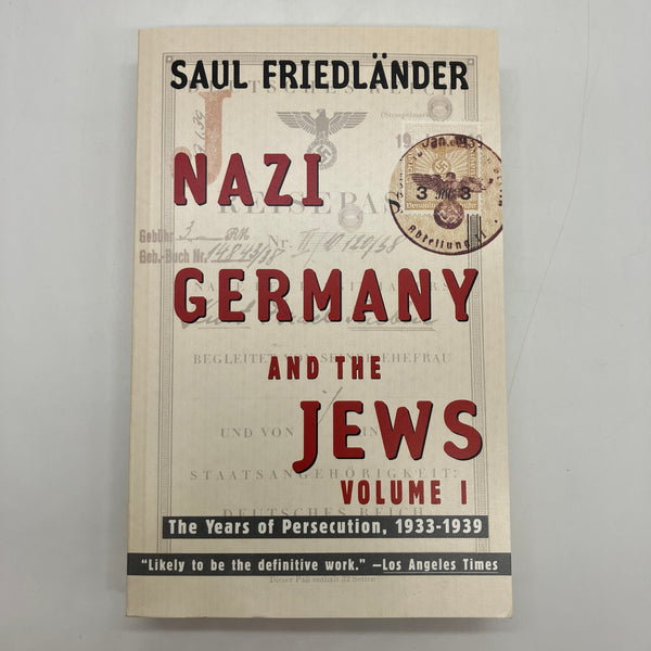 Nazi Germany and The Jews, Volume 1, 1933-1939 (1997) Saul Friedlander Paperback Very Good