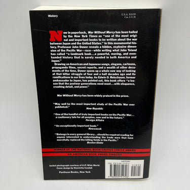 War Without Mercy: Race & Power in the Pacific War (1986) John Dower Paperback Good